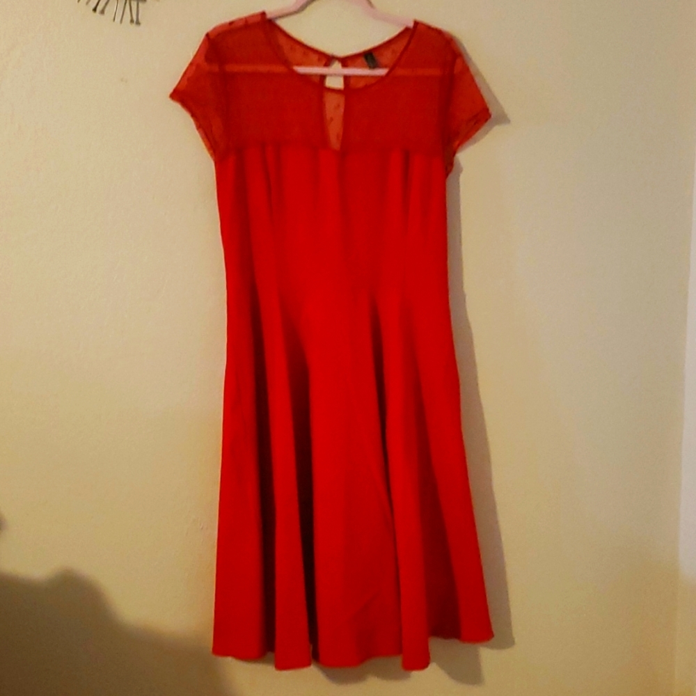 Red Gowntown Dress